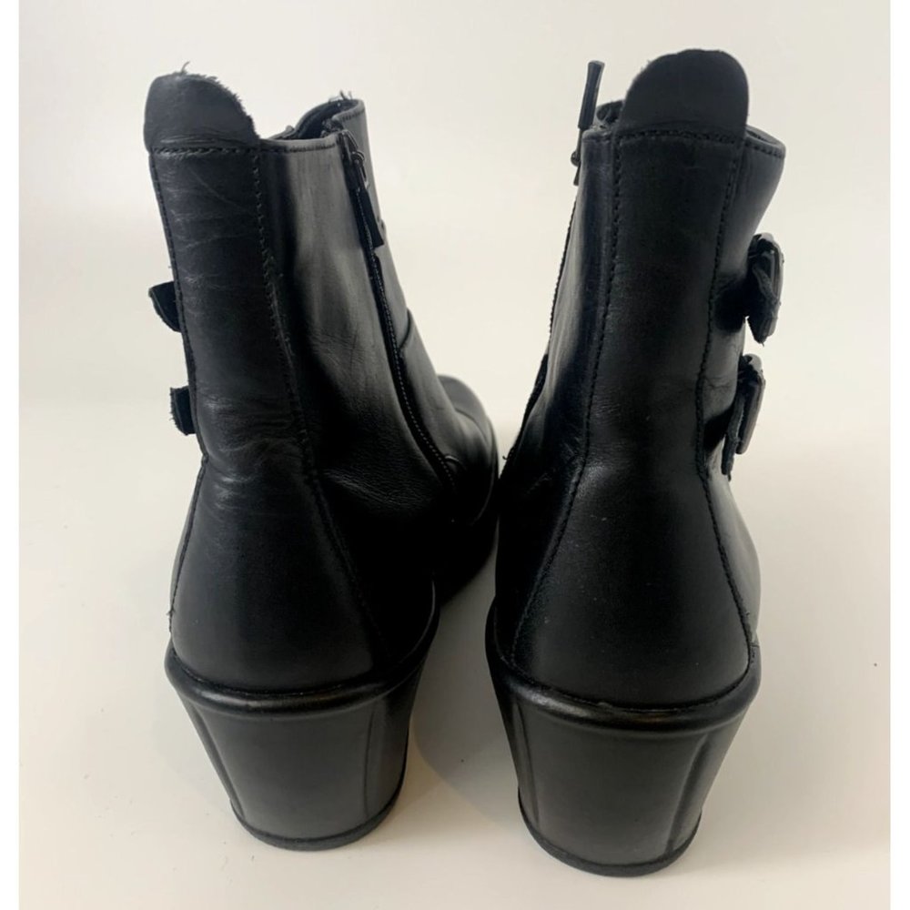 Dansko Women's Meghan Black Leather Zip Up Boots Euro 41 US Size 10.5 - Picture 7 of 7